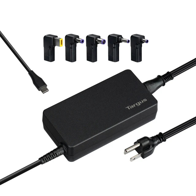 TARGUS CARGADOR UNIVERSAL 100W USB-C Y LEGACY CARGADOR KIT NEGRO - APM108TT