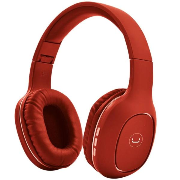 AUDIFONOS INALAMBRICOS OVALA BT 5.0 ROJO UNNO TEKNO