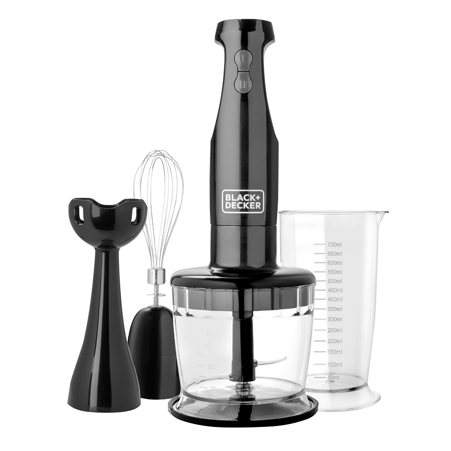 BLACK + DECKER BATIDORA DE INMERSION 3 EN 1 2 VELOC 200W NEGRA - HB2800B