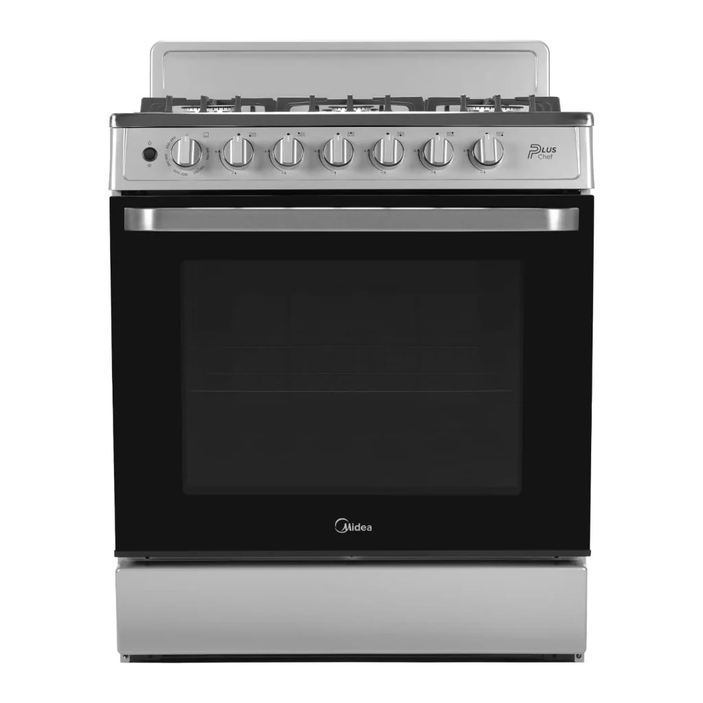 MIDEA COCINA DE GAS DE 30" 6 QUEMADORES ACERO INOXIDABLE MGS30FS1LIFSSSF