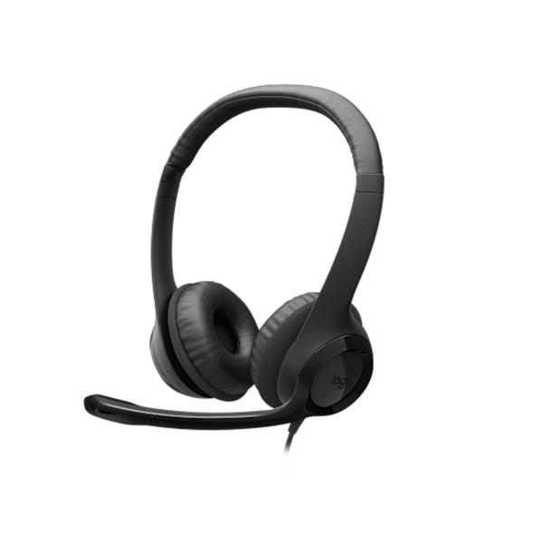 HEADSET LOGITECH H390 USB-C CON CANCELACIÓN DE RUIDO NEGRO