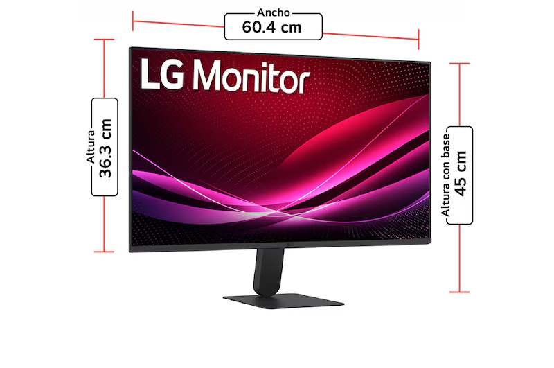 LG MONITOR U4 27" IPS FHD, 144 HZ, HDR10, DISEÑO SIN BORDES – 27U411B-B