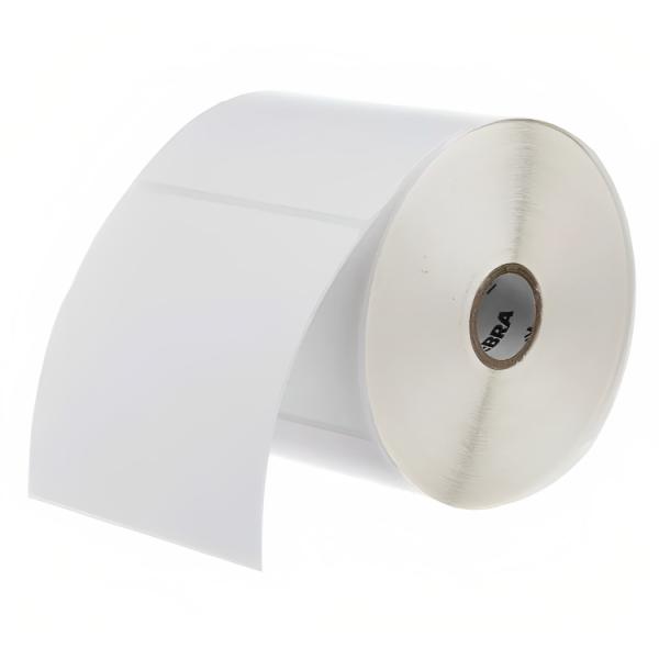 ROLLO DE ETIQUETA ZEBRA Z-ESSENTIALS 500D 4 PULG X 2 PULG NUCLEO 1 PULG 5 PULG