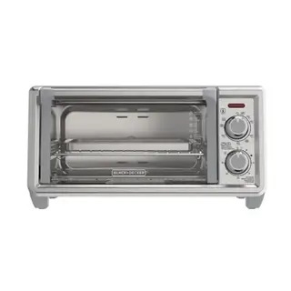 BLACK + DECKER HORNO TOSTADOR DE 4 REBANADAS CONVECCIÓN NATURAL, TO4120-1SDLA