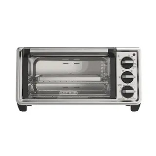 BLACK + DECKER HORNO TOSTADOR DE 4 REBANADAS CONVECCIÓN NATURAL, TO4130-0SDLA