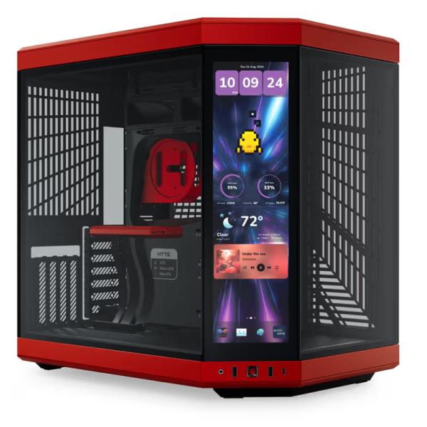 CASE HYTE Y70 TOUCH INFINITE TORRE MEDIA VIDRIO TEMPLADO CON PANTALLA TÁCTIL