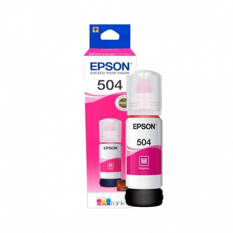 BOTELLA DE TINTA EPSON T504 MAGENTA