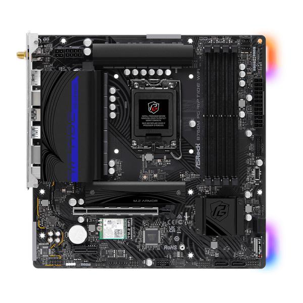 TARJETA MADRE ASROCK B760M PG RIPTIDE WIFI LGA1700 MICRO-ATX DDR5