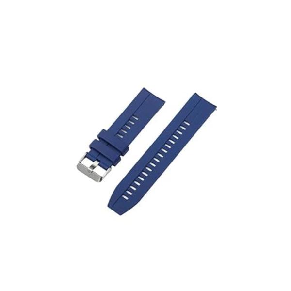 KIESLECT 22MM NAVY SILICON, NYLON WOVEN STRAP.