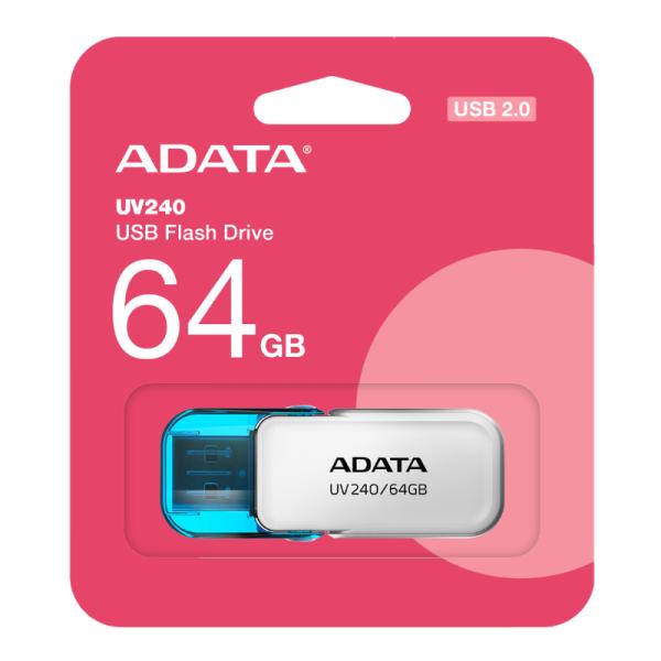 MEMORIA USB 64GB ADATA AUV240 USB-A 2.0 AUV240-64G-RWH