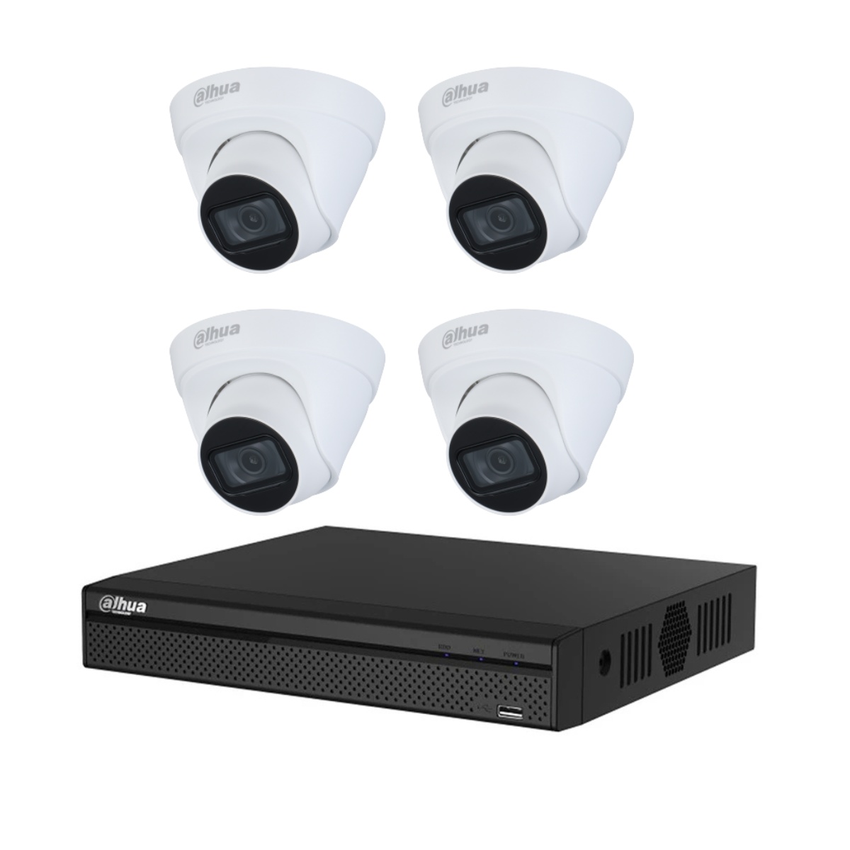 DAHUA KIT CAMARAS 4CH NVR - DH-KIT/NVR1104HS-P-S3/H/4-HFW1230S1P-0360B-S5-QH2 -