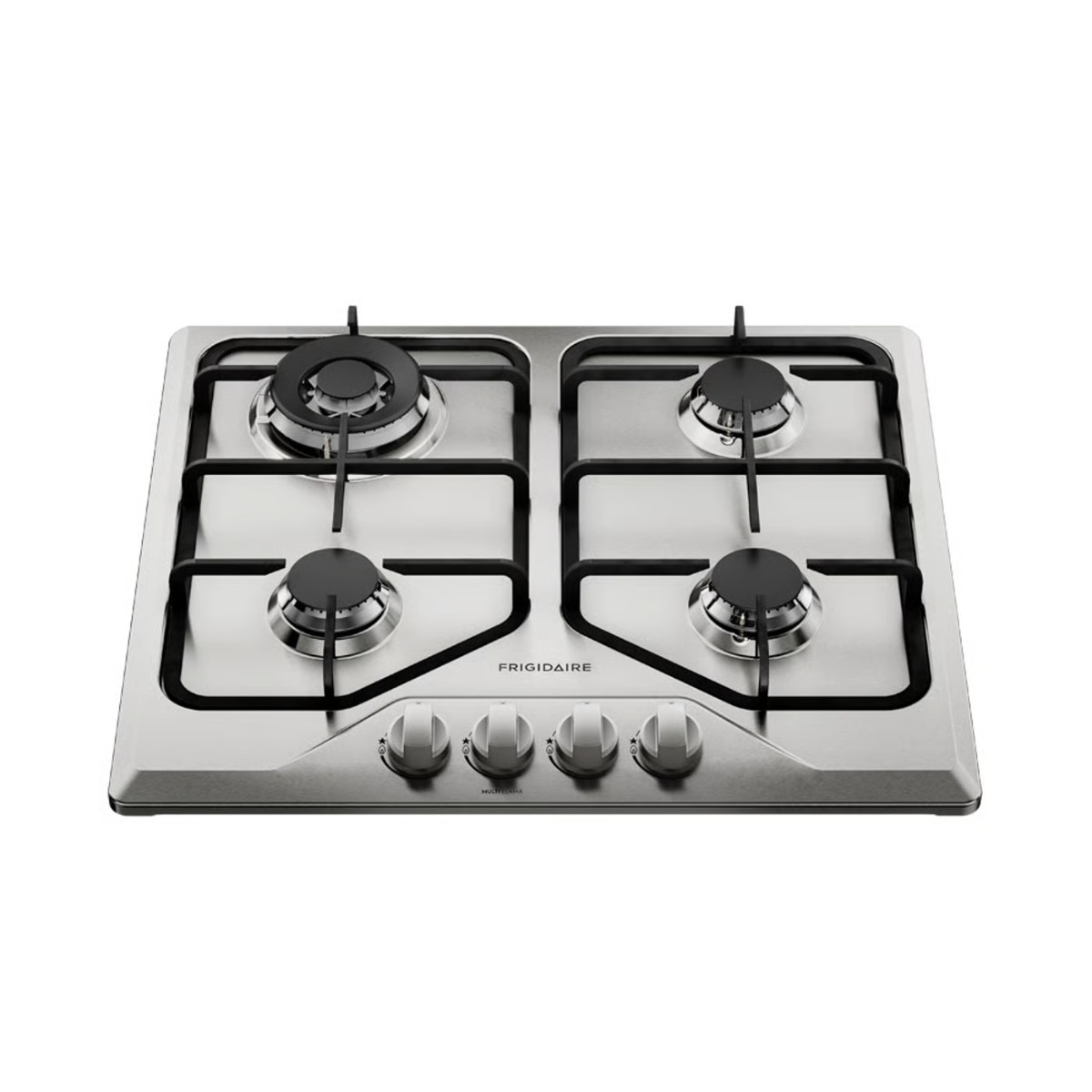 FRIGIDAIRE PLANTILLA DE GAS EMPOTRABLE DE 24" VIDRIO 4 QUEMADORES ACERO
