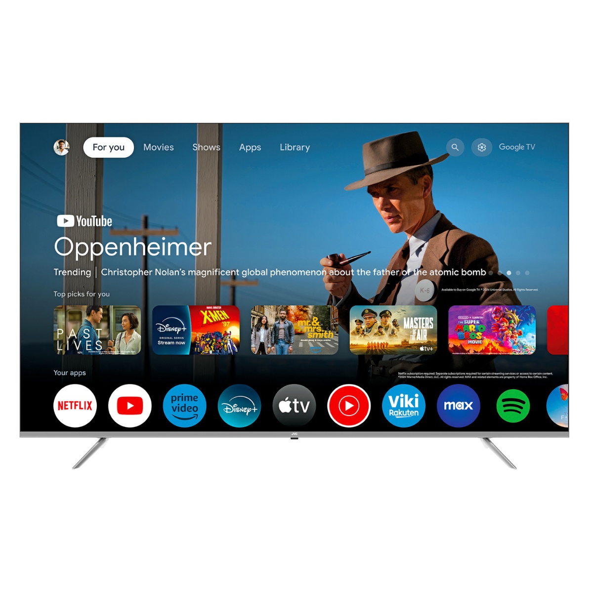 JVC TELEVISOR 86" QLED UHD 4K GOOGLE TV LT-86KB738
