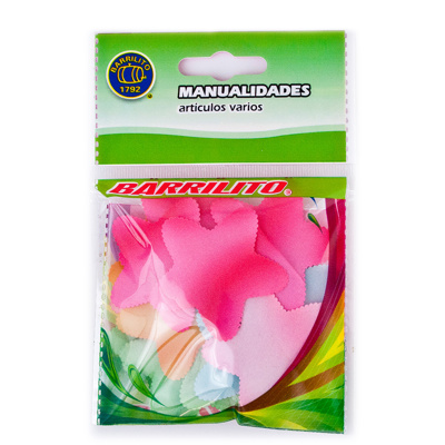 BARRILITO ESTRELLAS DE SATINADA 074 45 MM. 20 PIEZAS
