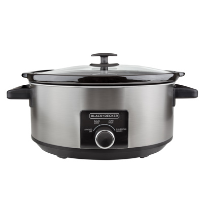 BLACK + DECKER OLLA DE COCCION LENTA 6.7L INOX SC2007S