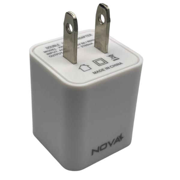 CARGADOR DE PARED NOVA PA010RBU001C 10W 2 PUERTOS USB-A