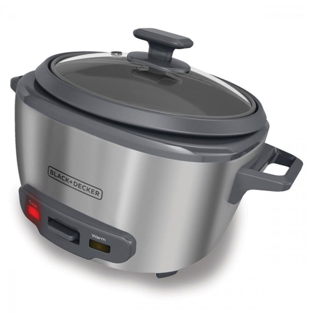 BLACK + DECKER OLLA ARROCERA 10 TAZAS COCIDAS GRIS RC5200M