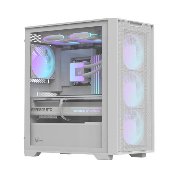 CASE RGB FORMULA V LINE AIR MESH GX600 PLUS MID TOWER 4X120MM ARGB VIDRIO