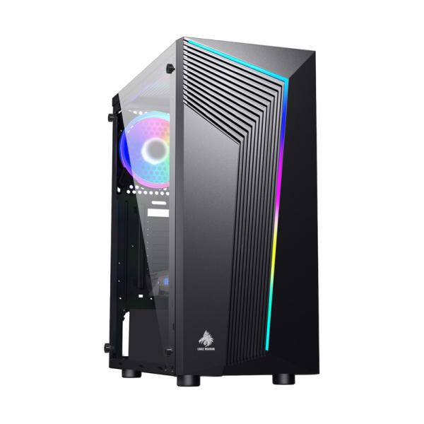 CASE GAMING RGB EAGLE WARRIOR CG10AARA001C MID TOWER SIN VENTILACIÓN INCLUIDA