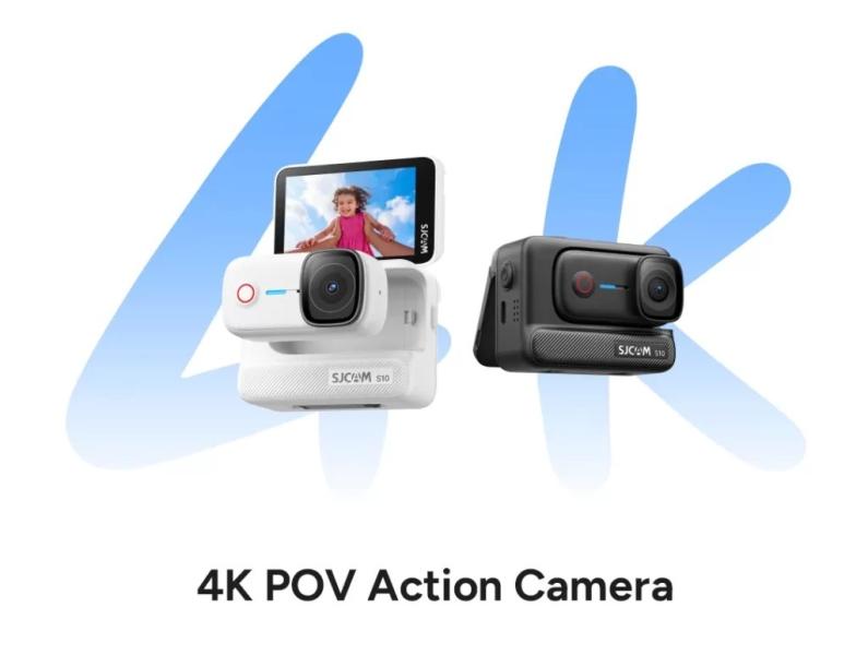 CAMARA DE ACCION SJCAM S10 4K POV MAGNETICA 128GB NEGRA