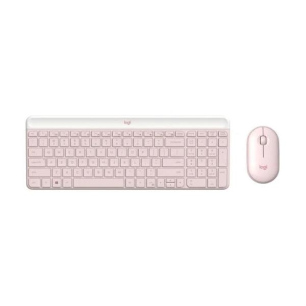 TECLADO Y MOUSE LOGITECH MK470 SLIM COMBO MEMBRANA INALÁMBRICO 2.4 GHZ INGLÉS