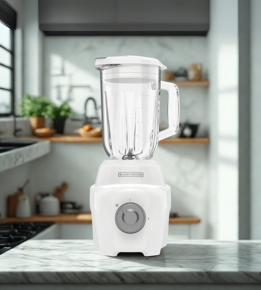 BLACK + DECKER LICUADORA 2 VELOC 700W VIDRIO 1.25L ICE CRUSH BLANCA -