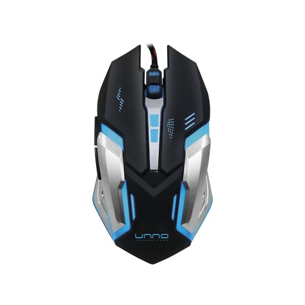 MOUSE GAMING UNNO TEKNO BRAVE USB NEGRO