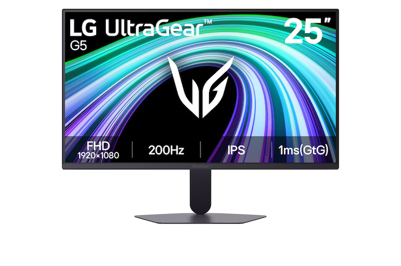 LG MONITOR ULTRAGEAR G5 GAMING 25" IPS FHD, 200 HZ, 1 MS – 25G523B-B