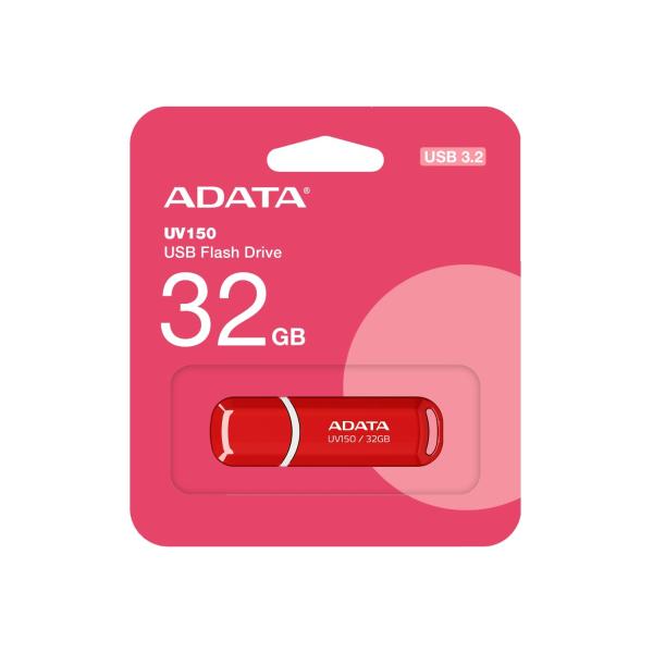 MEMORIA USB ADATA UV150 32GB USB 3.2 ROJO