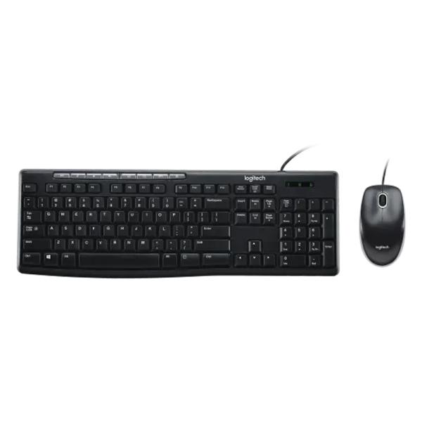 TECLADO Y MOUSE LOGITECH MK200 ALÁMBRICO USB ESPAÑOL 920-002716