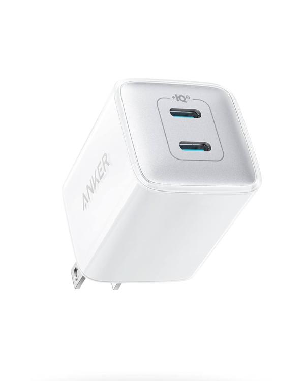 ANKER NANO PRO WALL CHARGER, 2-PORT USB-C, 40W. A2038.