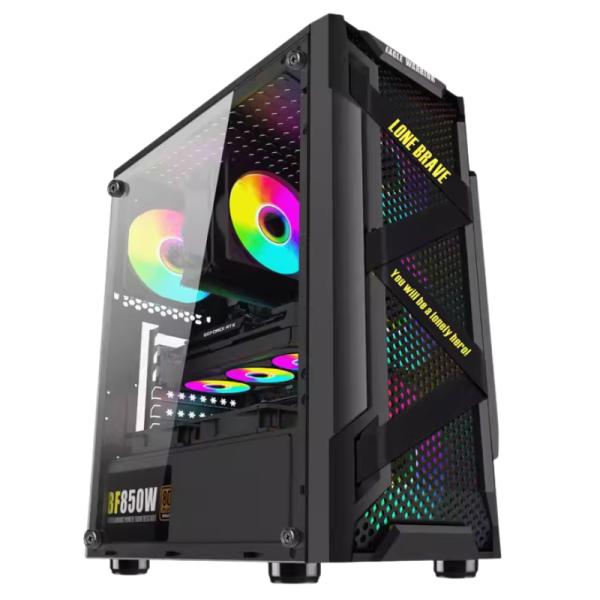 CASE RGB EAGLE WARRIOR CG08Q3RA003C VENTILADORES 3 DE 120MM VIDRIO LATERAL Y