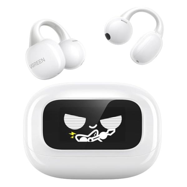 AUDIFONO UGREEN WS208 CLIPBUDS MAGIC TRUE INALÁMBRICO BLUETOOTH PANTALLA TÁCTIL