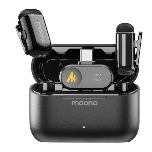 MICRÓFONO MAONO WM622 PC2 INALÁMBRICO LAVALIER CON RECEPTOR USB-C CANCELACIÓN