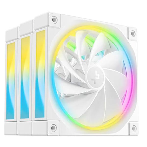 ABANICO ARGB DEEPCOOL FL12R 3IN1 WH 120MM 4 PIN PWM+ 3 PIN ARGB