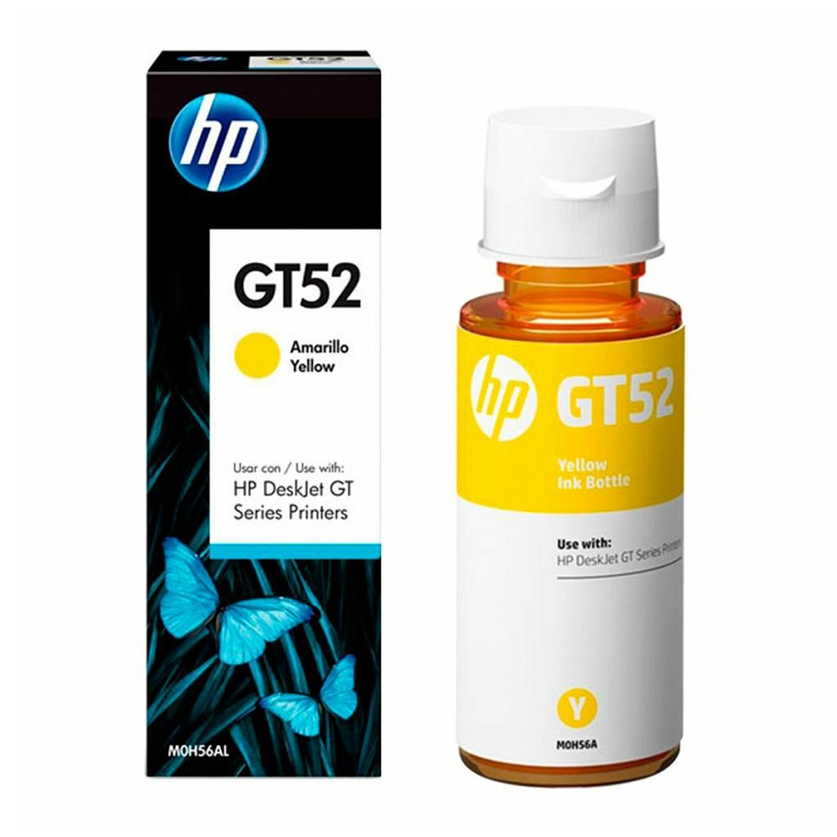 HP BOTELLA DE TINTA GT52 AMARILLO 8000PGS M0H56AL