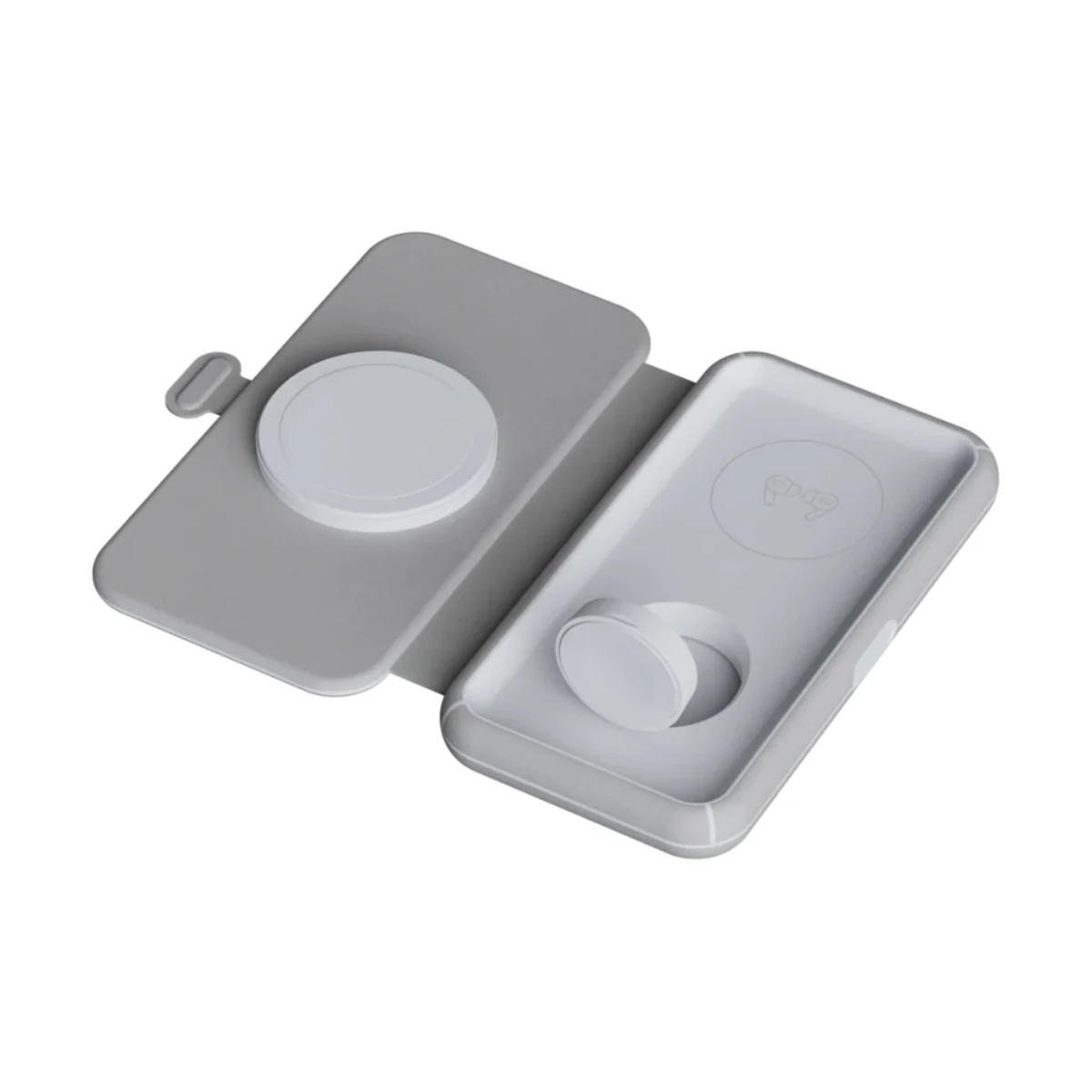 TRUST XTORM XWF31 CARGADOR DE VIAJE INALAMBRICO 3 EN 1 PLEGABLE DE 15 W - GRIS