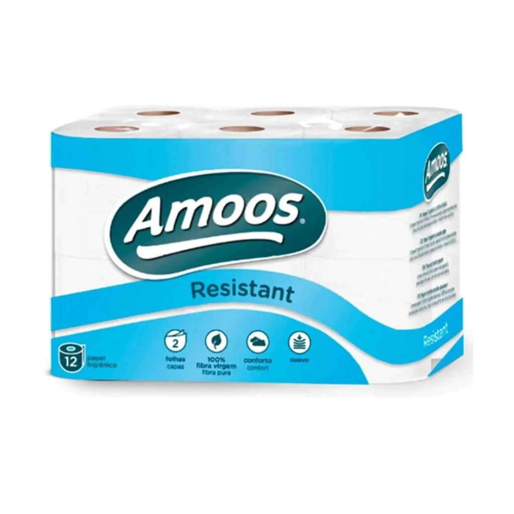 AMOOS PAPEL HIGIENICO DECORADO 6 ROLLOS PAQ X 7 ALOE VERA 165 HJS 3 CAPAS