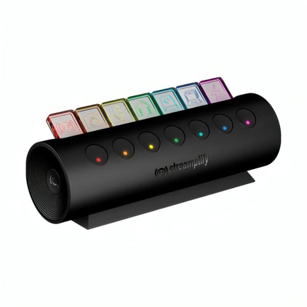 HUB USB STREAMPLIFY CTRL 7 7 PUERTOS 6X USB 3.0 + 1X CARGA 2.0A RGB NEGRO