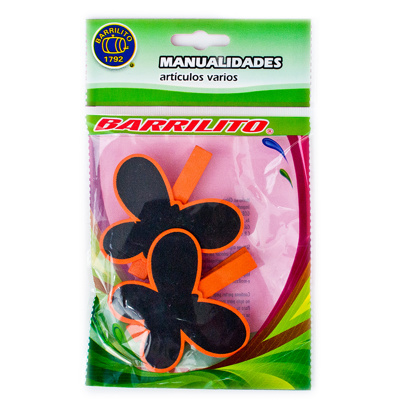 BARRILITO CLIP DE MADERA PIZARRON MARIPOSA WCLP14 2 PIEZAS