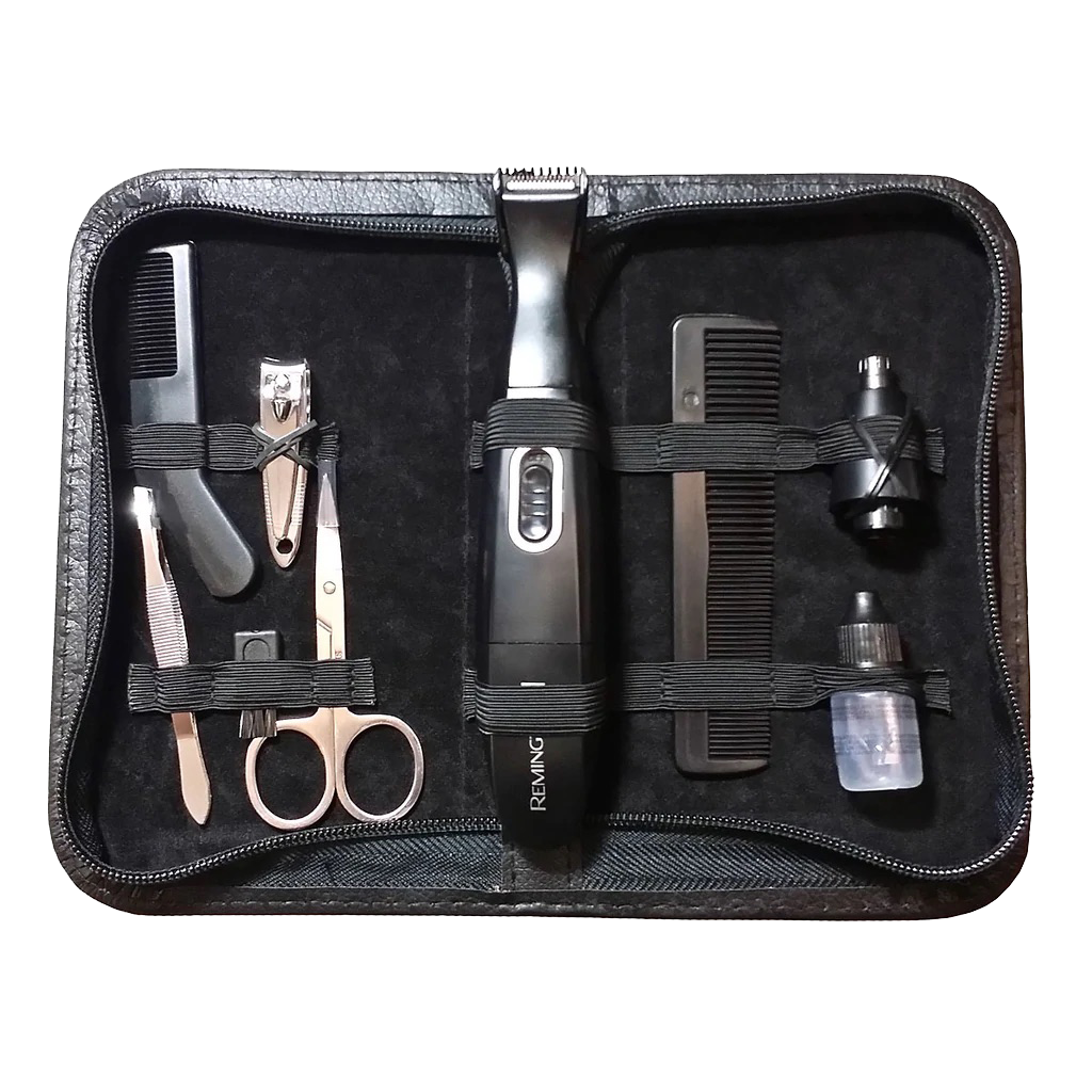 REMINGTON KIT DE VIAJE DETALLADOR DE BARBA Y BIGOTES AA INOX TLG100A
