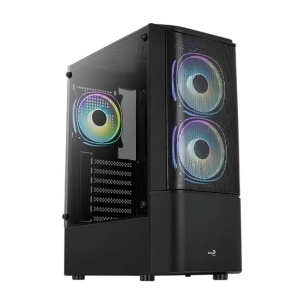 CASE RGB AEROCOOL QUANTUM MESH-G-BK-V3 MID TOWER VENTILADORES 3 DE 120MM CON