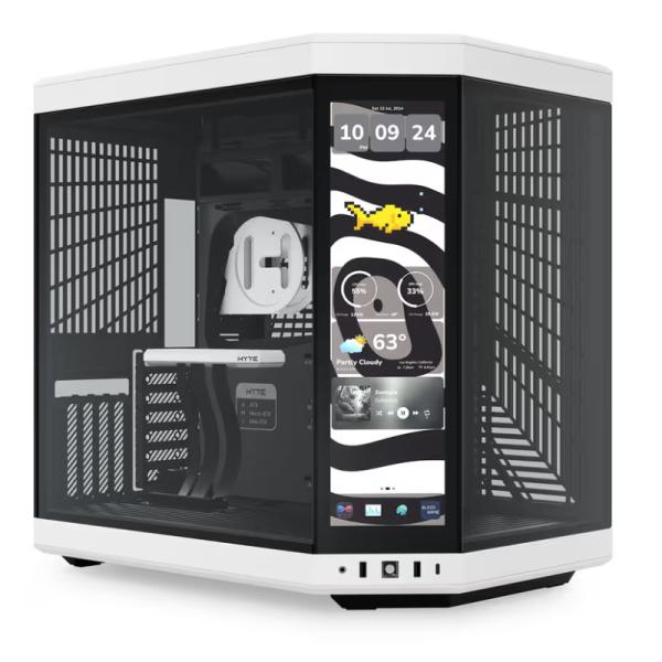 CASE HYTE Y70 TOUCH INFINITE TORRE MEDIA VIDRIO TEMPLADO CON PANTALLA TÁCTIL