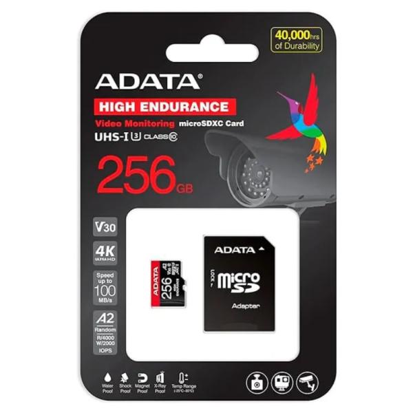 MEMORIA MICRO SDXC 256GB ADATA AUSDX256GUI3V30SHA2-RA1 CLASE 10 100 MB/S 85