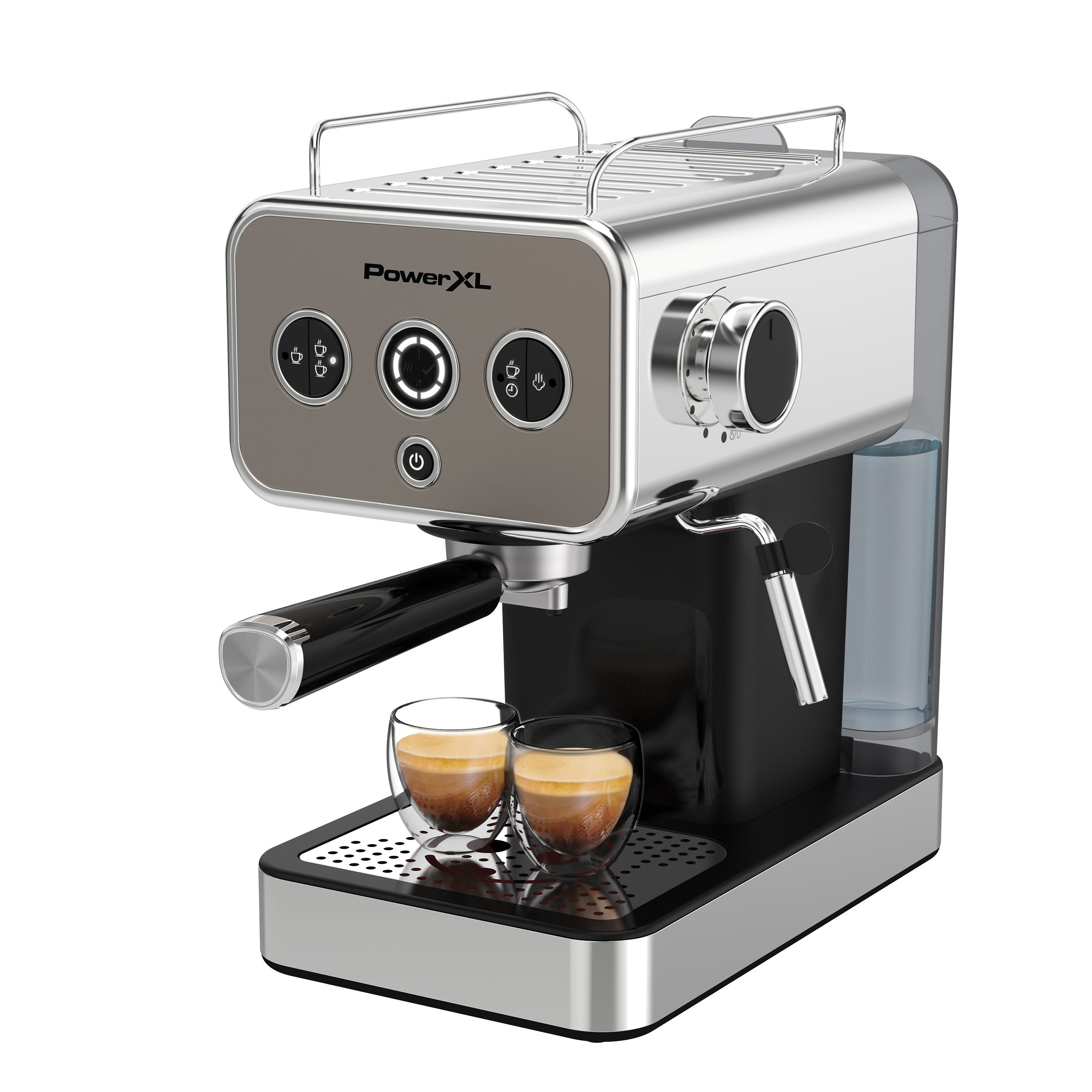 POWER XL CAFETERA MAQUINA ESPRESSO SEMIAUTOMATICA SENCILLO O DOBLE -