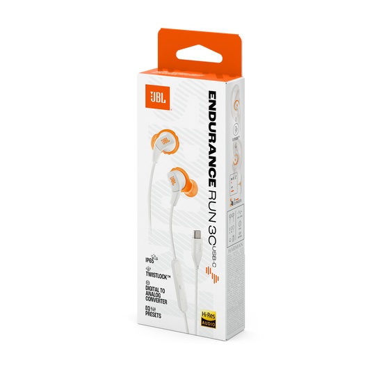 AUDIFONOS JBL ENDURANCE RUN 3 BLUETOOTH BLANCO
