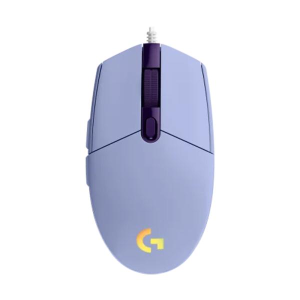 MOUSE GAMING RGB LOGITECH G203 LIGHTSYNC ALÁMBRICO USB 8000 DPI 910-005851