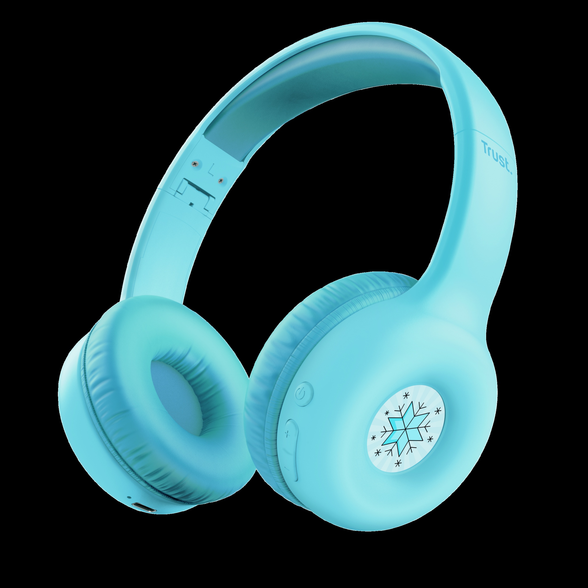 TRUST AUDIFONOS INFANTIL WIRELESS COLOR AZUL PERSONALIZABLE - 25275