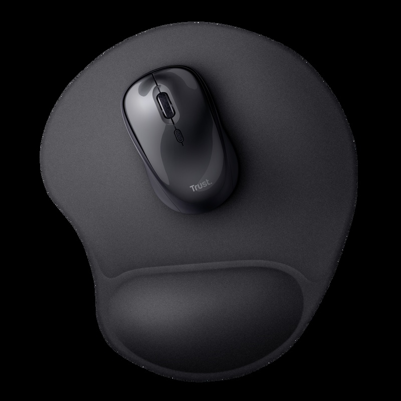 TRUST ALMOHADILLA PARA MOUSE ERGONÓMICA DE GEL COLOR NEGRO - 16977