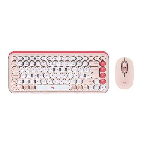 TECLADO Y MOUSE LOGITECH POP ICON COMBO MEMBRANA INALÁMBRICO BLUETOOTH ESPAÑOL